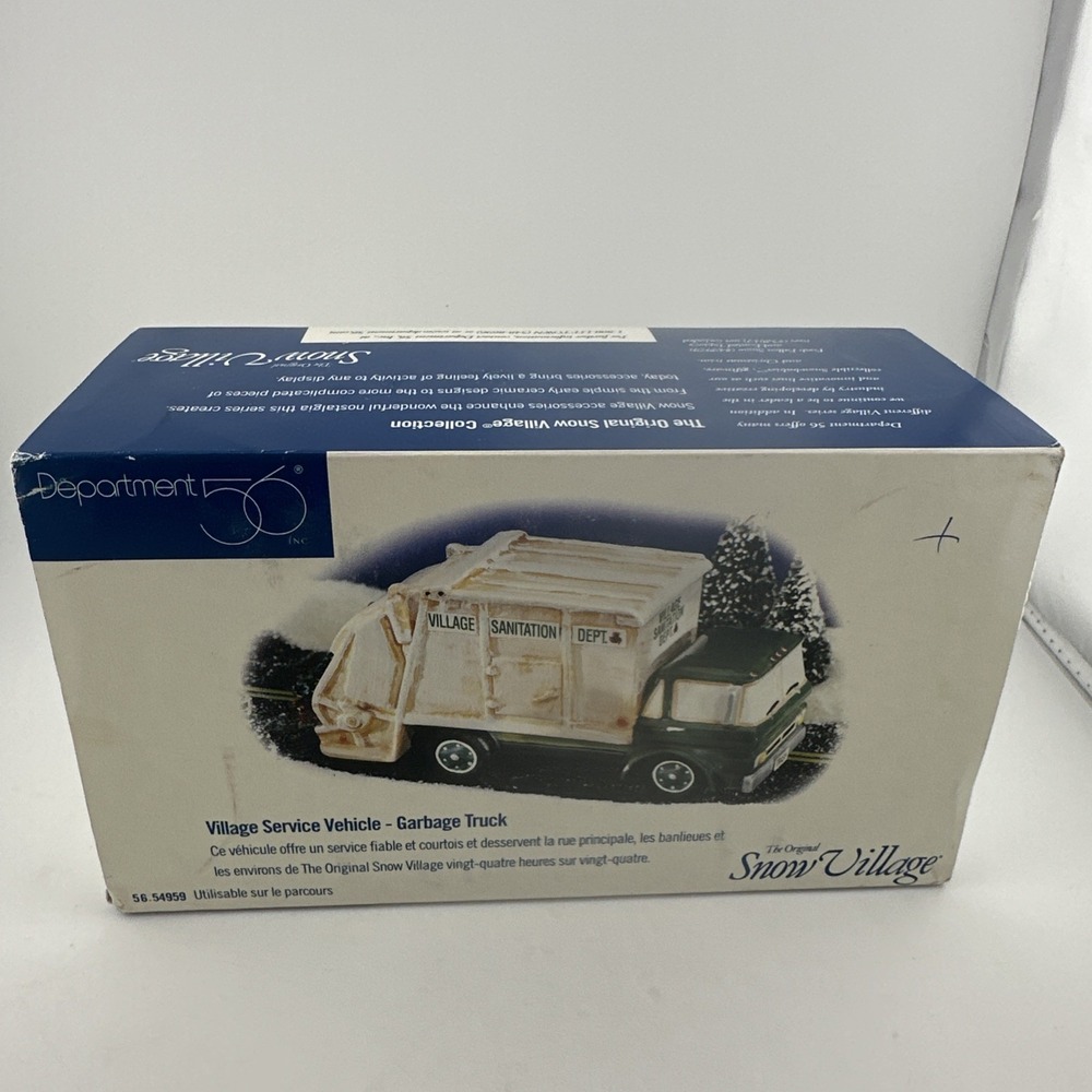 Dept 56 Snow Village Garbage Truck 56.54959 Retired